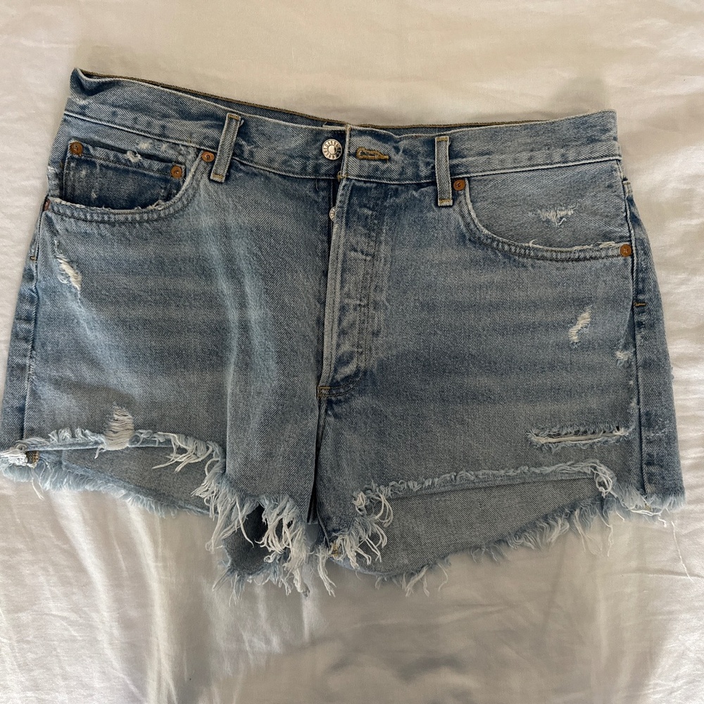 Agolde Parker Denim cutoff vintage Shorts size 31